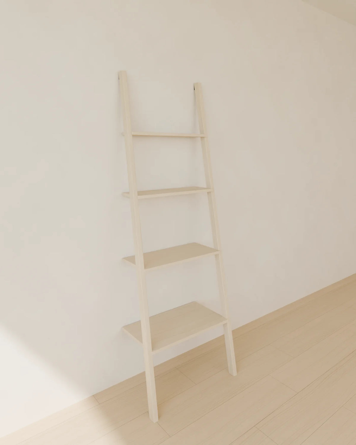 Leaning Ladder Shelf, Linden House 3D asset, studio render