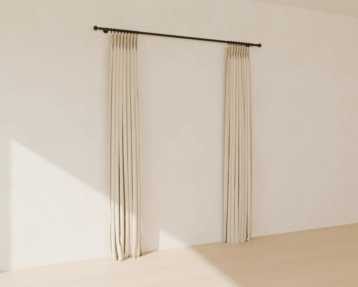 Linen Curtain Pair 3D model