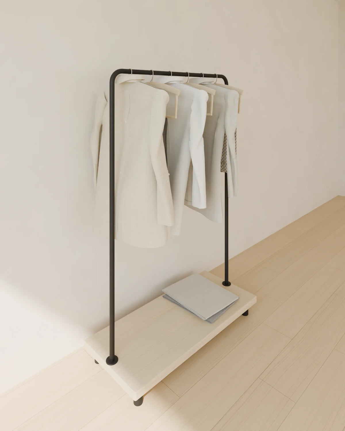 Open Clothes Rail, Linden House 3D asset, studio render