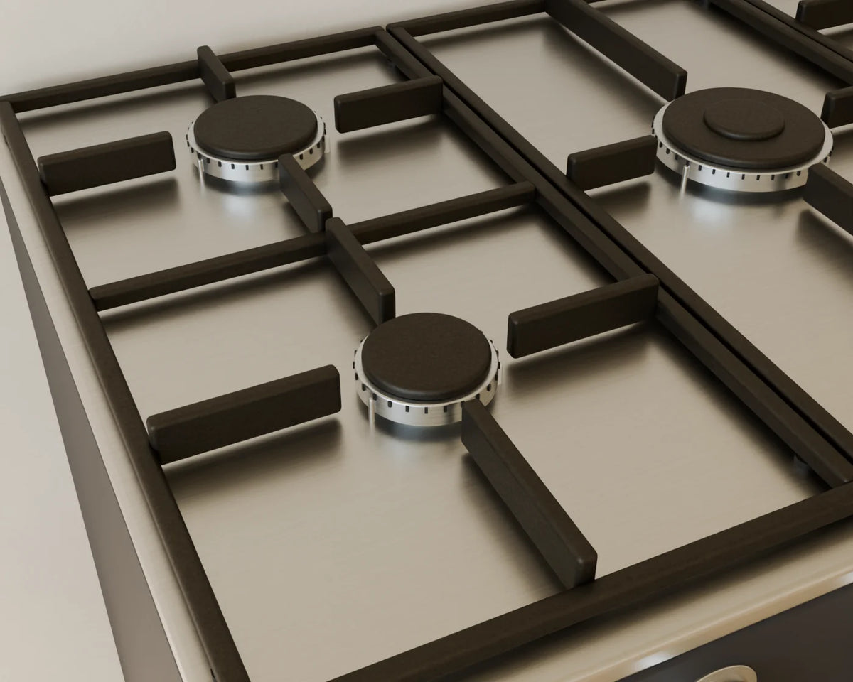 Range Cooker, close-up detail render