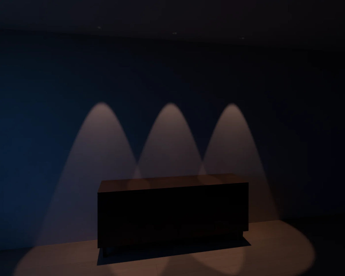 Recessed Downlight styled in a Linden House room with the sideboard (sold separately)