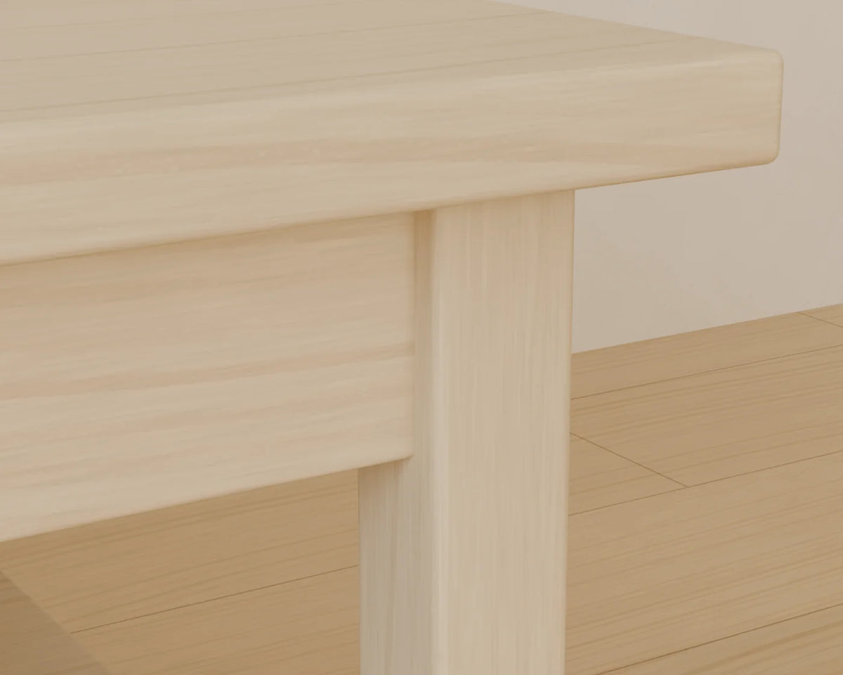 Rectangular Coffee Table, close-up detail render