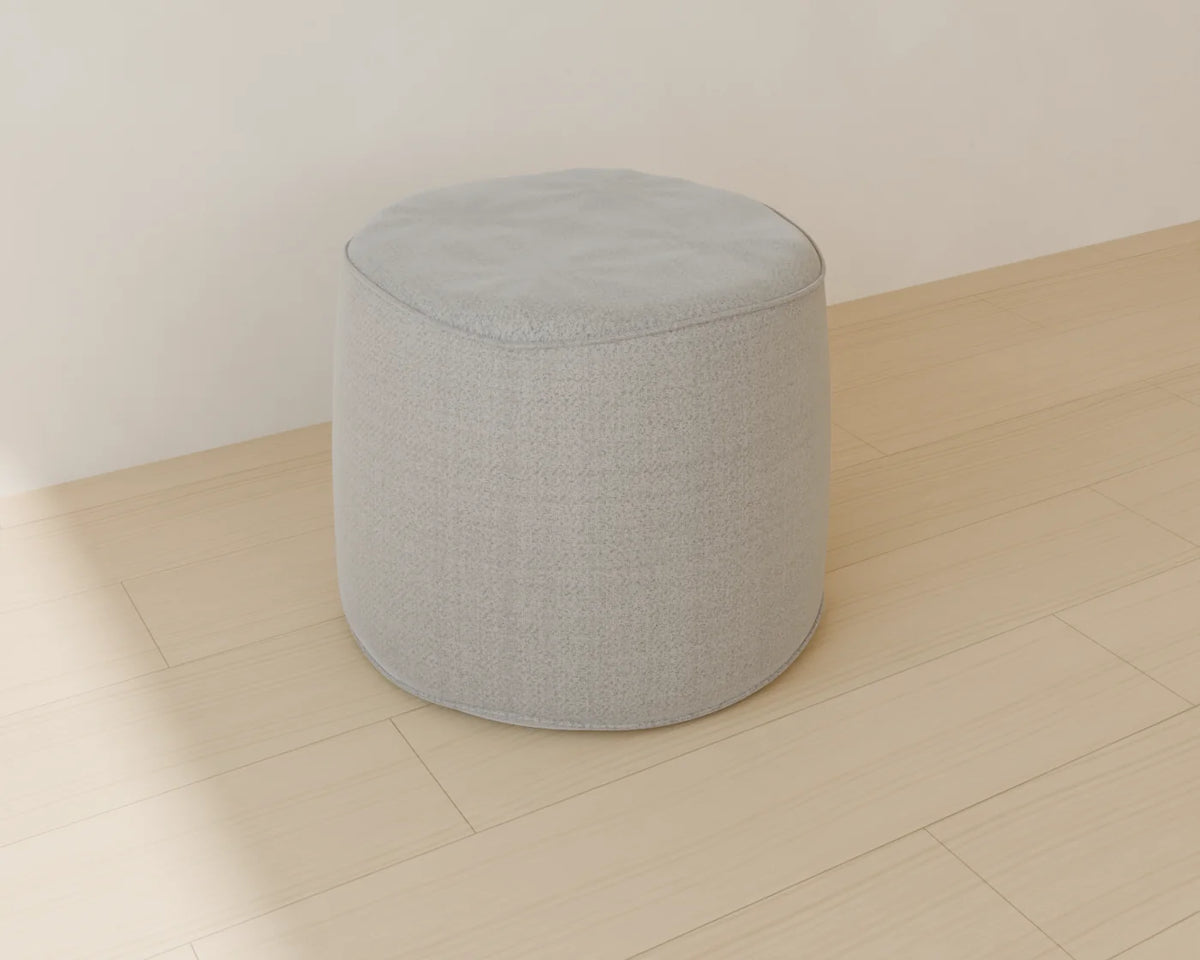 Round Pouf, Linden House 3D asset, studio render