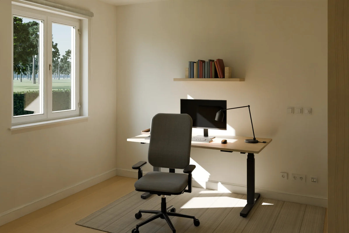 Home Office scene from Linden House, wide view (render of the delivered scene)