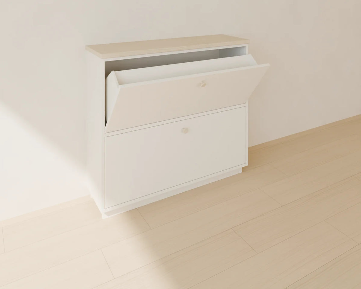 Hallway Shoe Cabinet, Linden House 3D asset, studio render