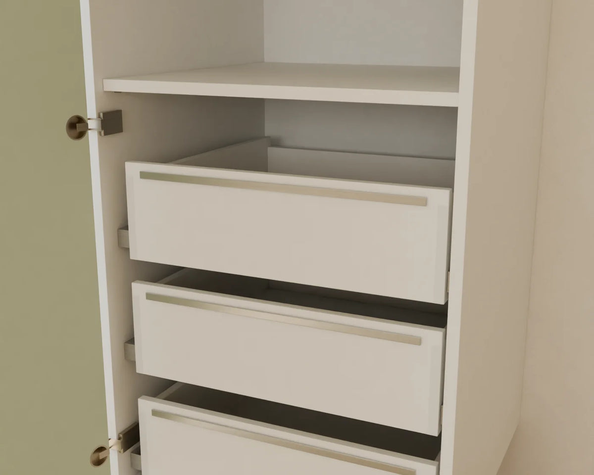 Tall Larder Cabinet, close-up detail render
