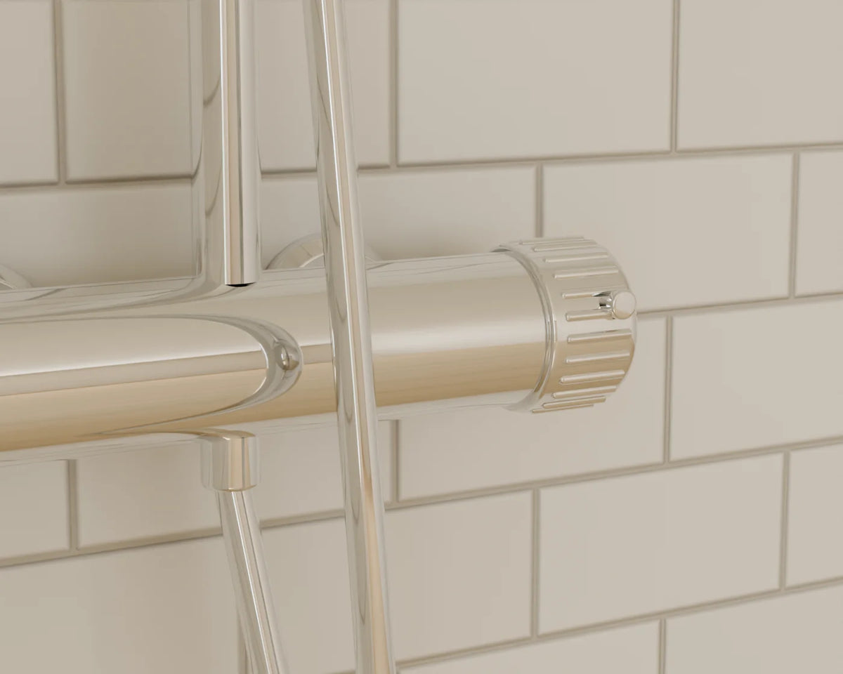 Thermostatic Shower Set, close-up detail render