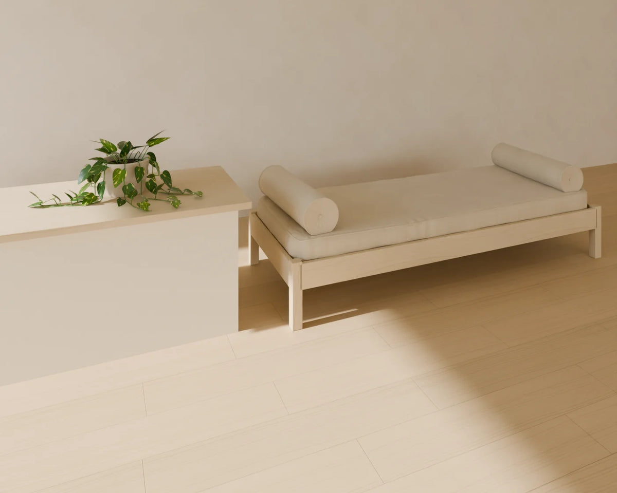 Trailing Pothos styled in a Linden House room with the upholstered daybed (sold separately)