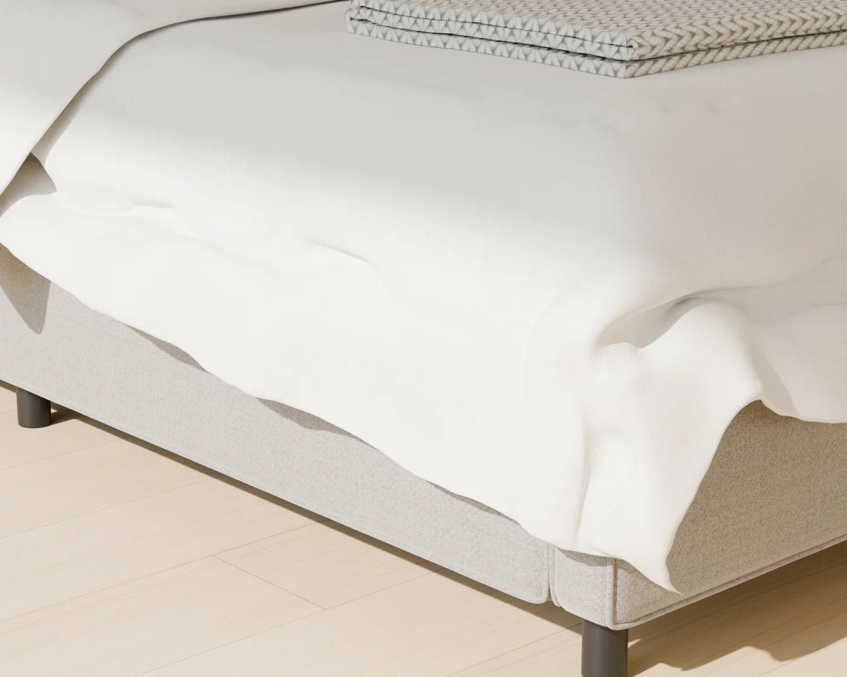 Upholstered Bed, close-up detail render