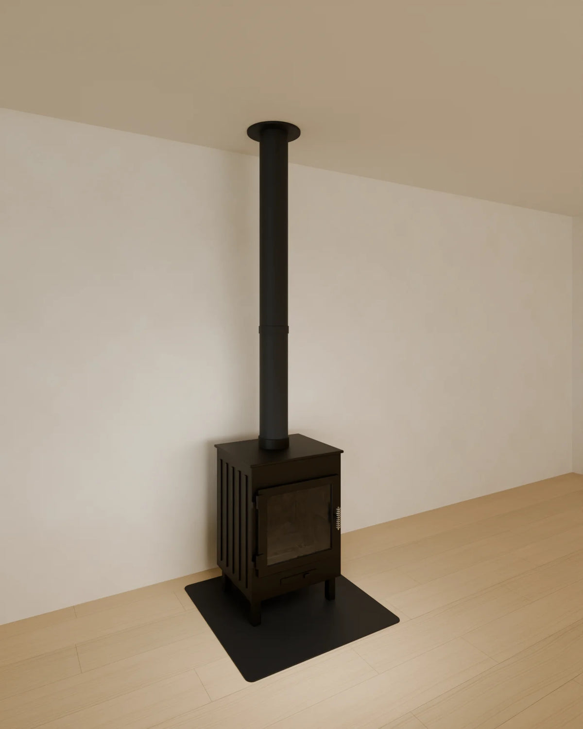 Wood-Burning Stove, Linden House 3D asset, studio render