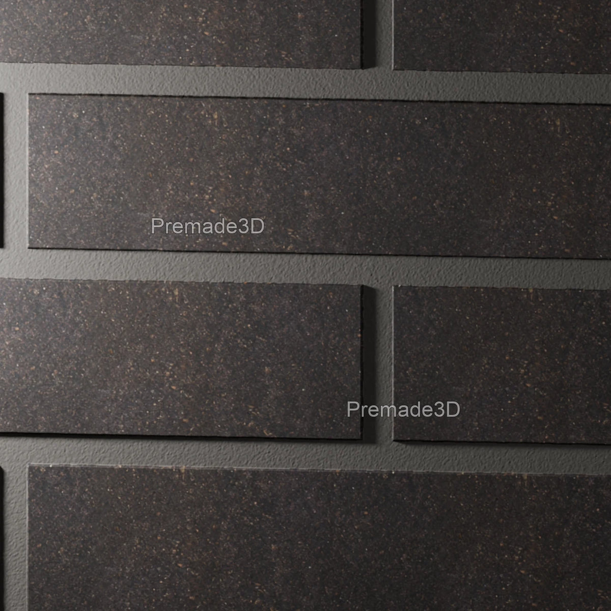 Dark Clinker Brick wall detail grazing