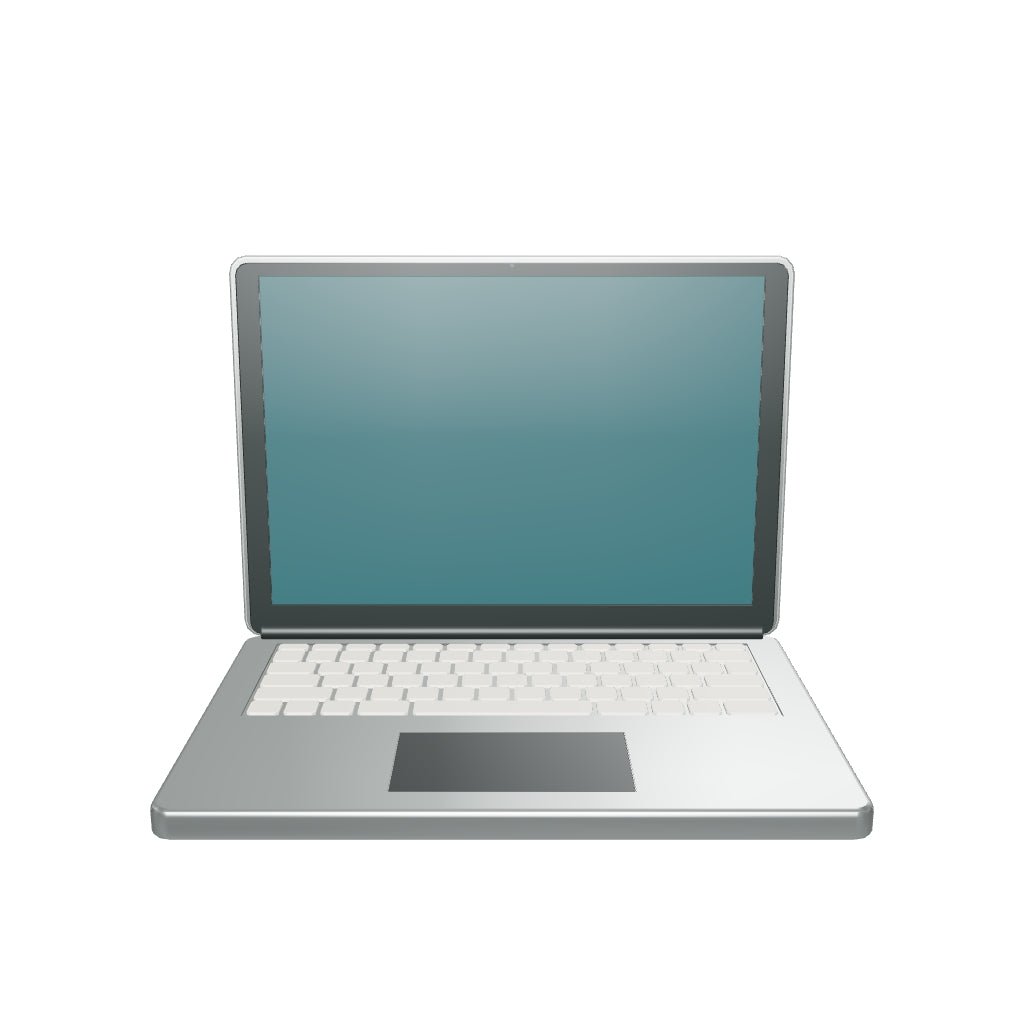 Folio open laptop 3D model (the delivered Realtime GLB)