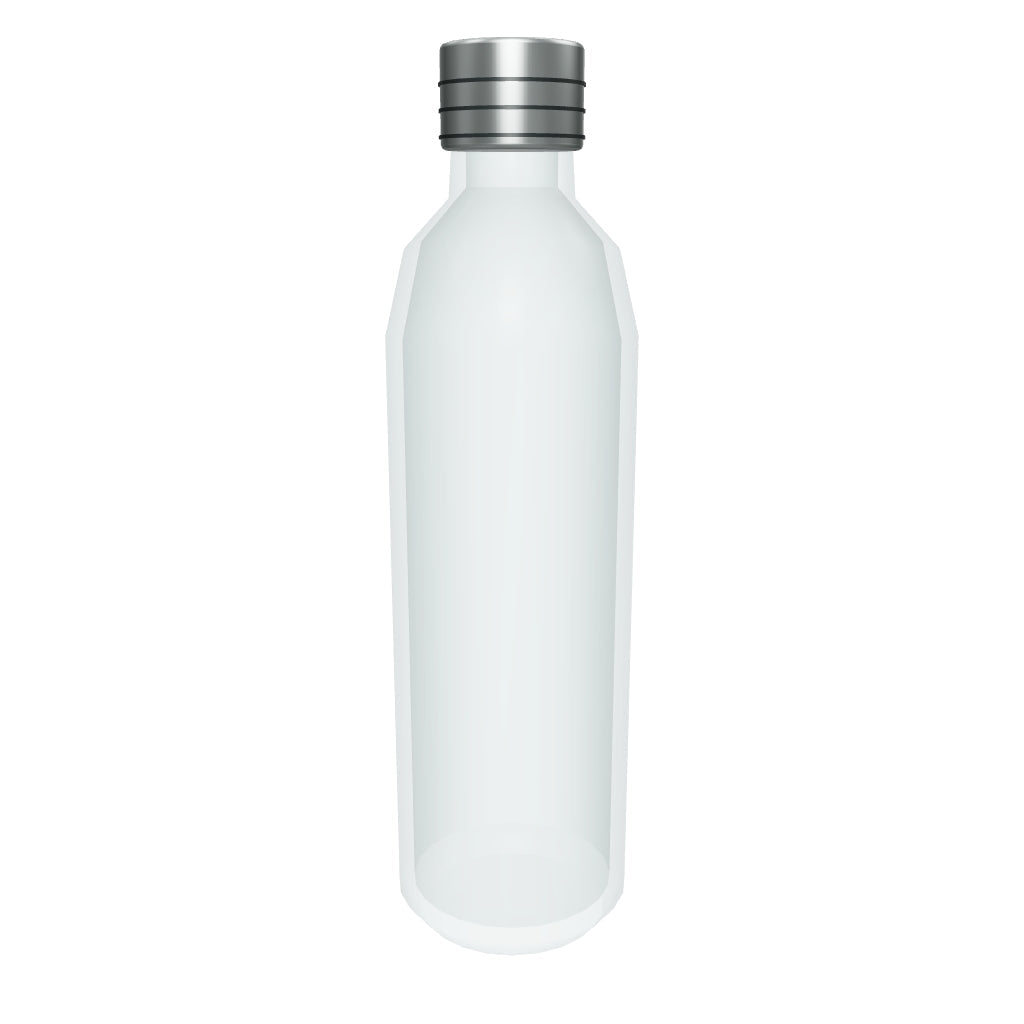 Clear water bottle 3D model (the delivered Realtime GLB)