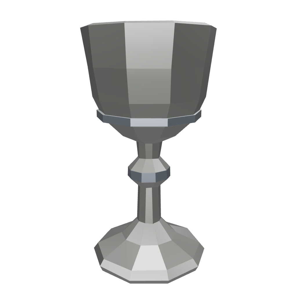Pewter goblet 3D model (the delivered GLB)
