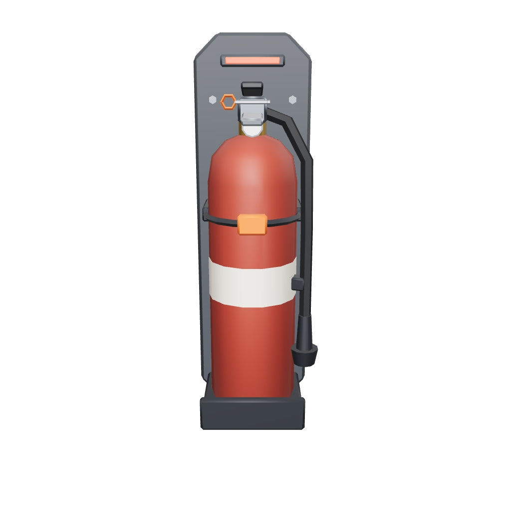 Fire Extinguisher 3D model (the delivered GLB)