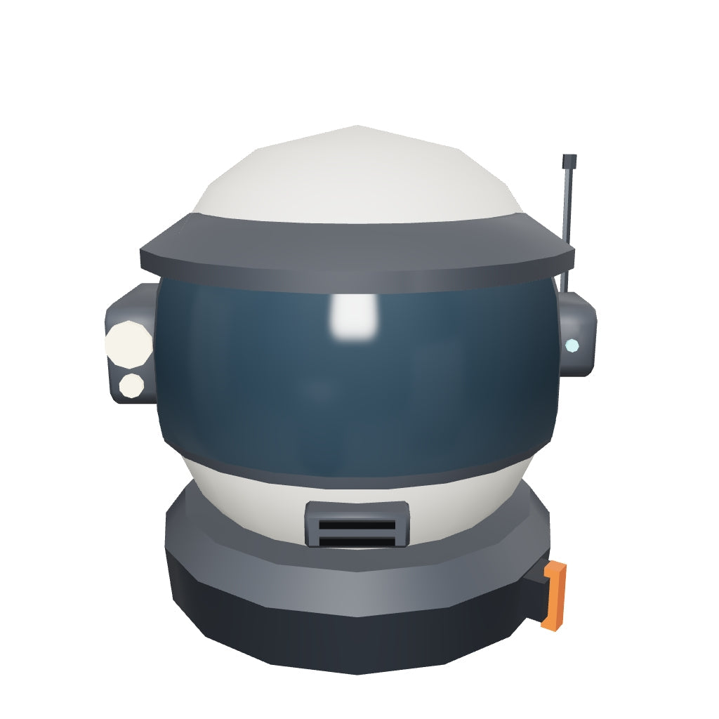 EVA Helmet 3D model (the delivered GLB)