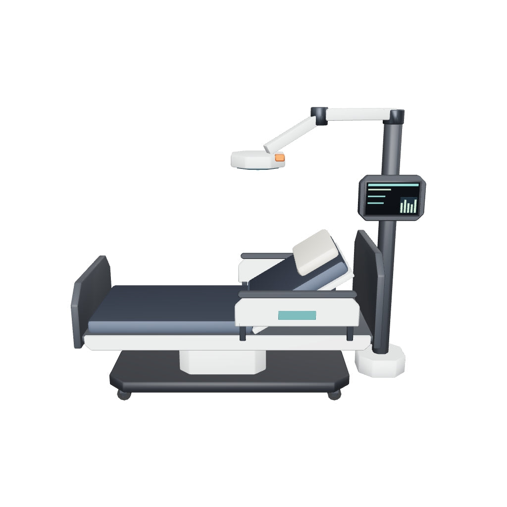 Medical Bed 3D model (the delivered GLB)