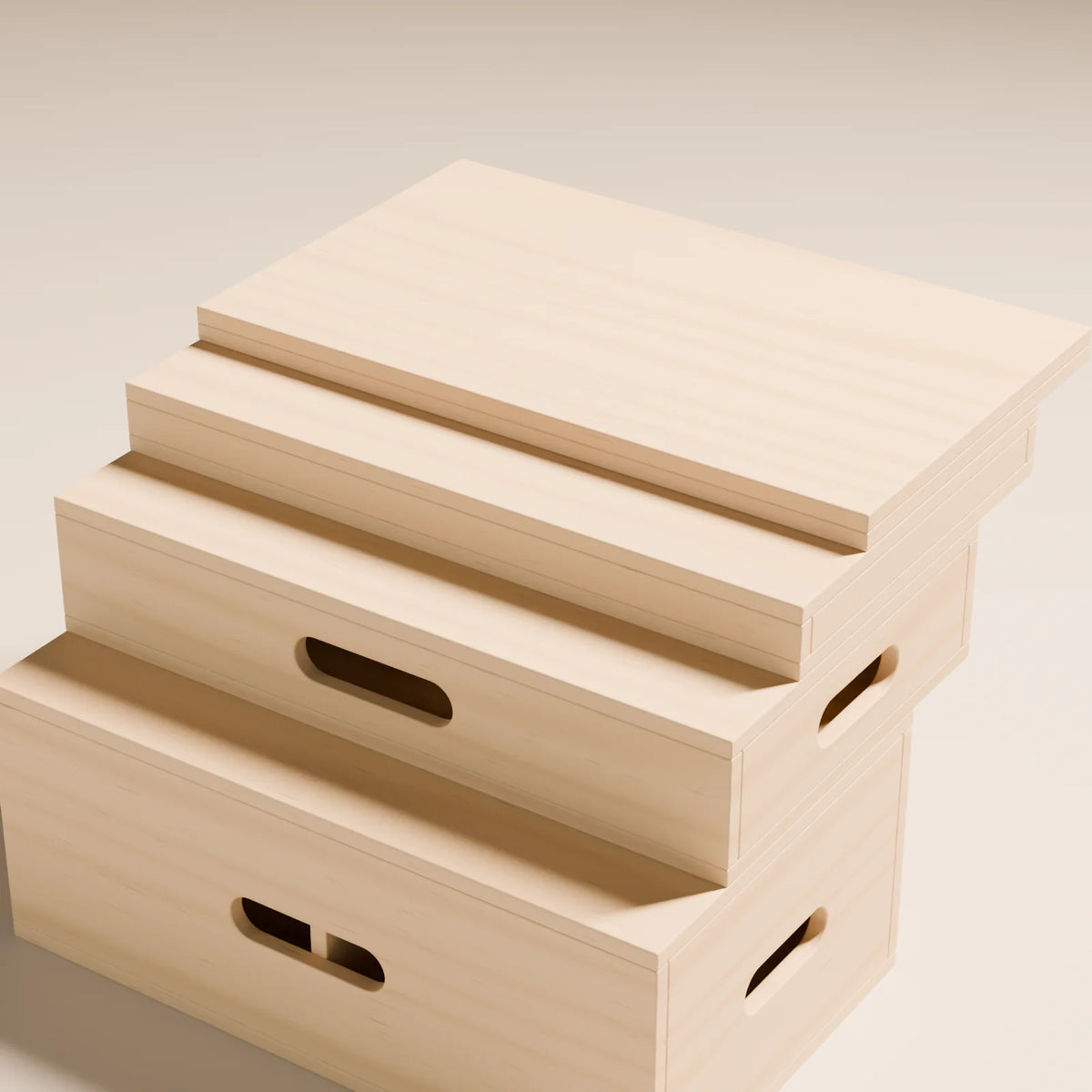 Apple Box, close-up detail render