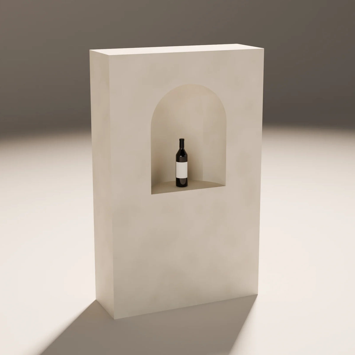 Arch Niche styled in a Still Studio set with the wine bottle (sold separately)