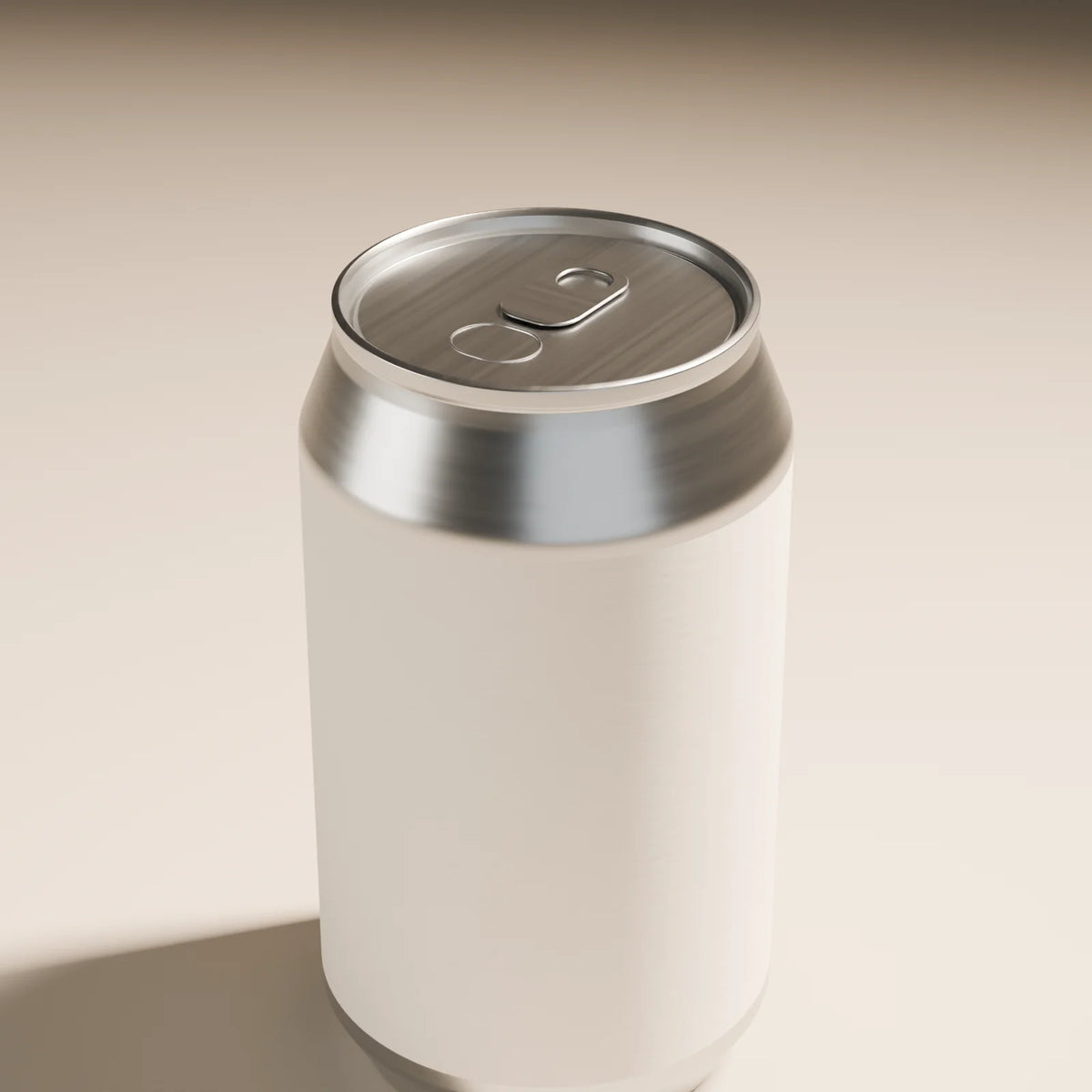 Beverage Can, close-up detail render