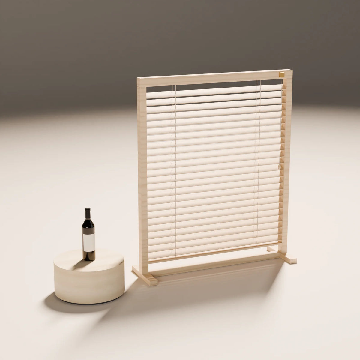 Venetian Blind Gobo styled in a Still Studio set with the drum podium and wine bottle (sold separately)