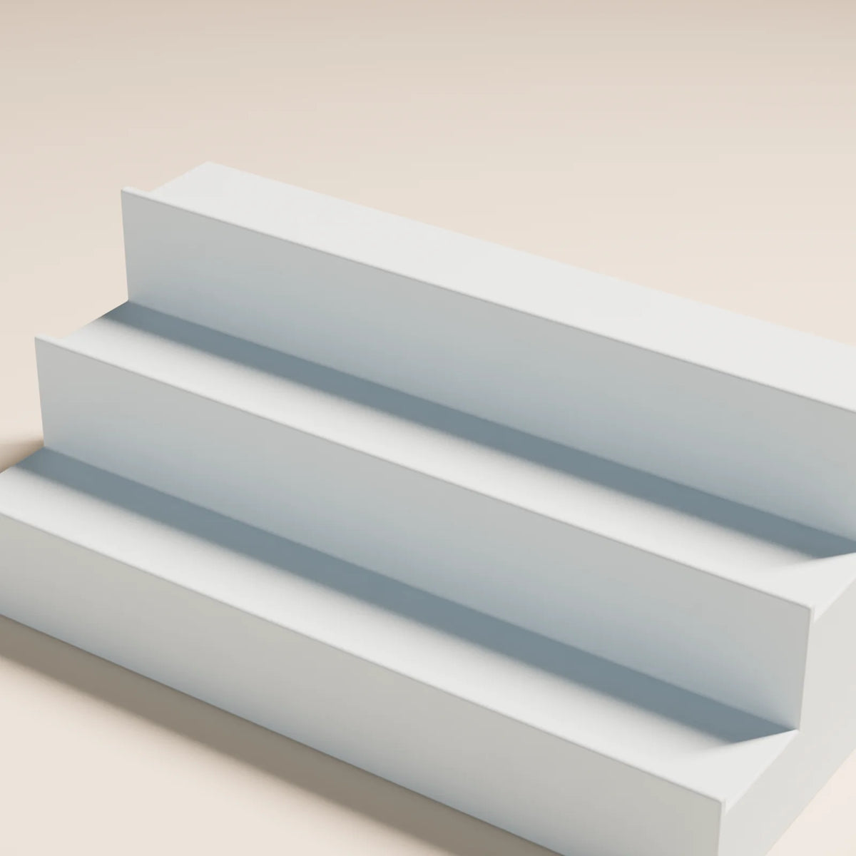 Stepped Bottle Display, close-up detail render