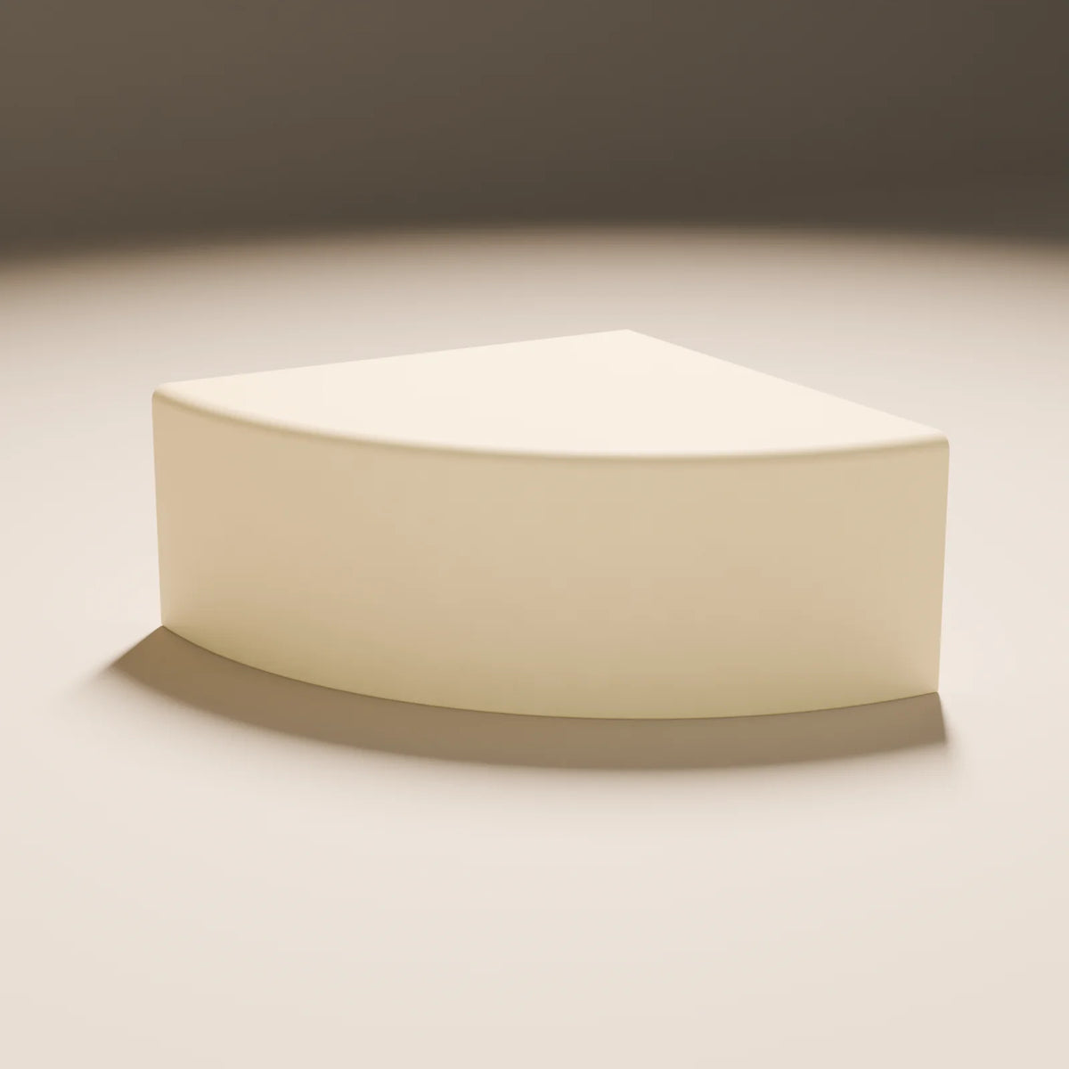 Quarter-Round Corner Podium, Still Studio 3D asset, studio render