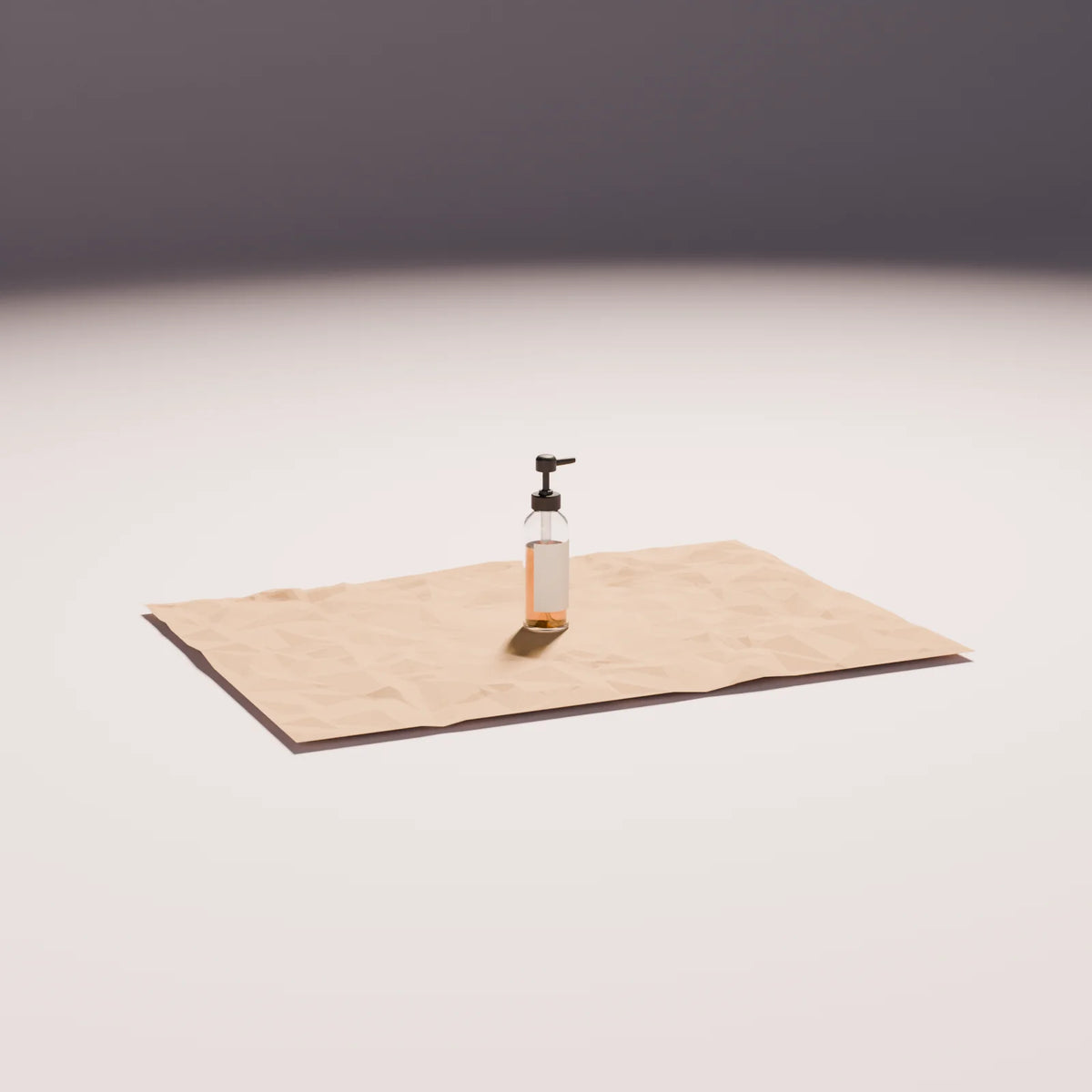 Crumpled Paper Backdrop styled in a Still Studio set with the spirits bottle (sold separately)