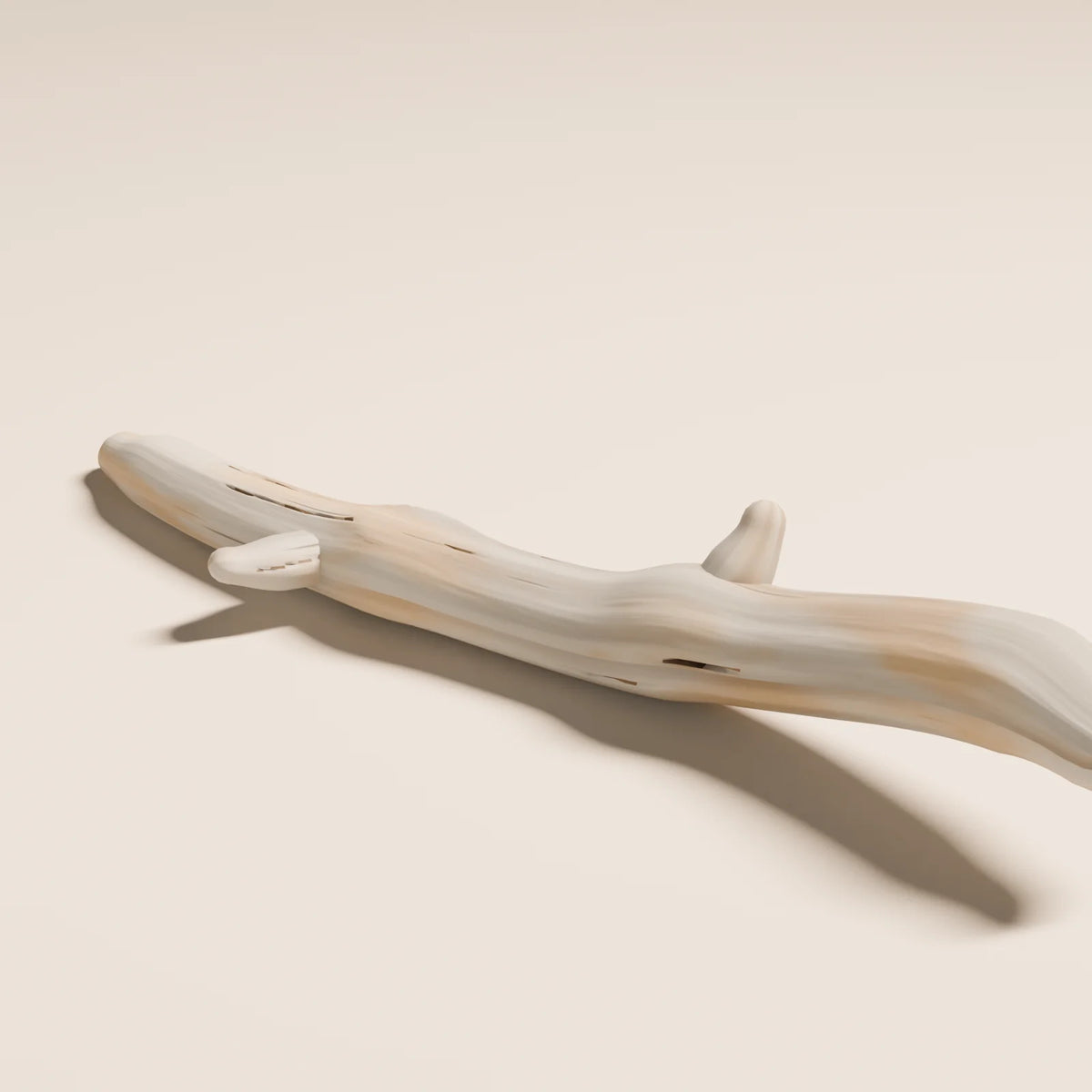 Driftwood Piece, close-up detail render