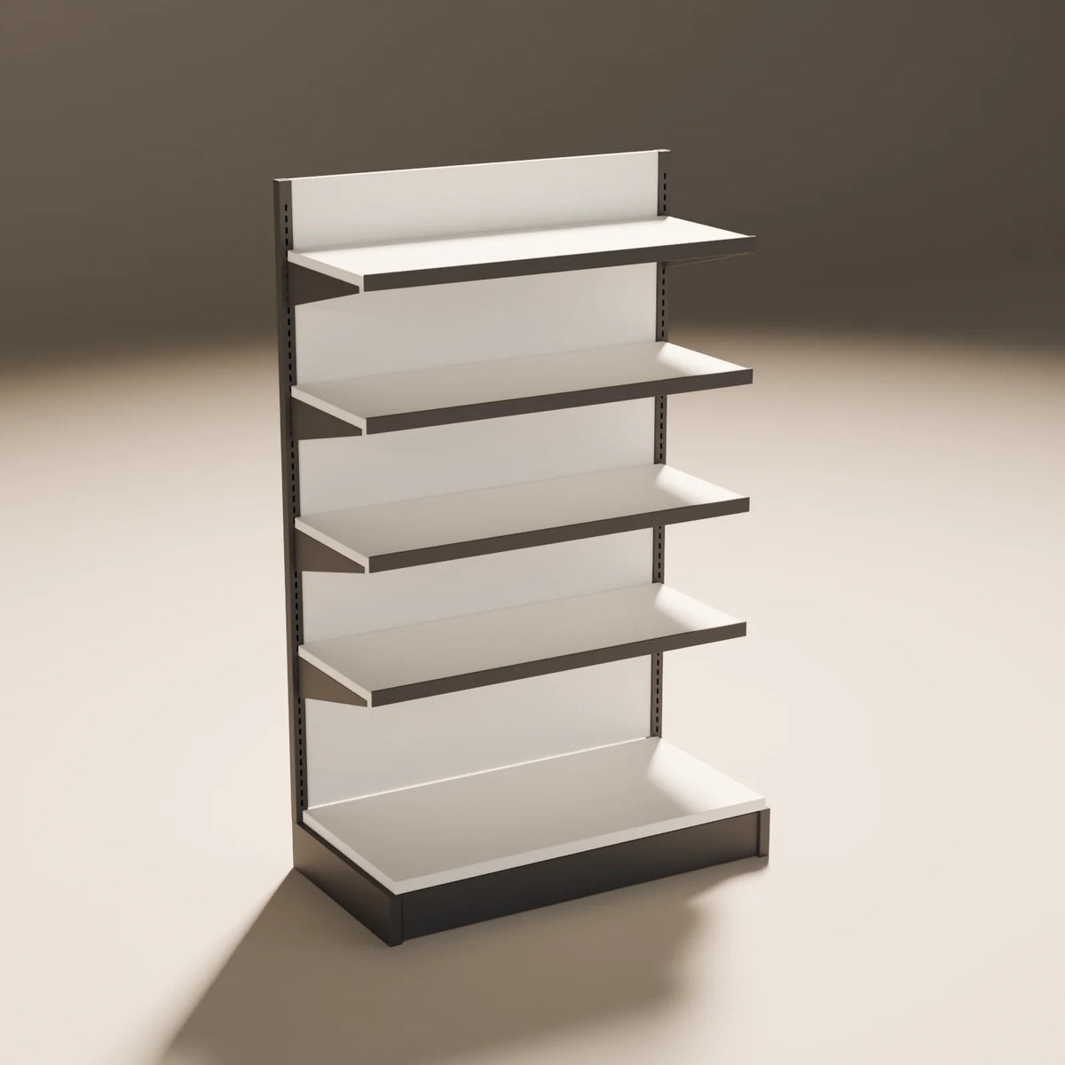 Retail Gondola Shelf, Still Studio 3D asset, studio render