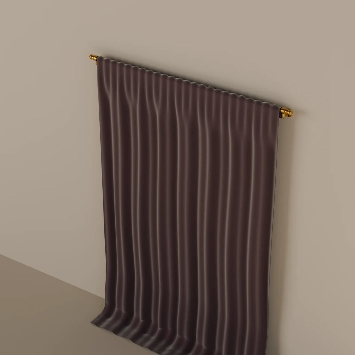 Hanging Drape, close-up detail render