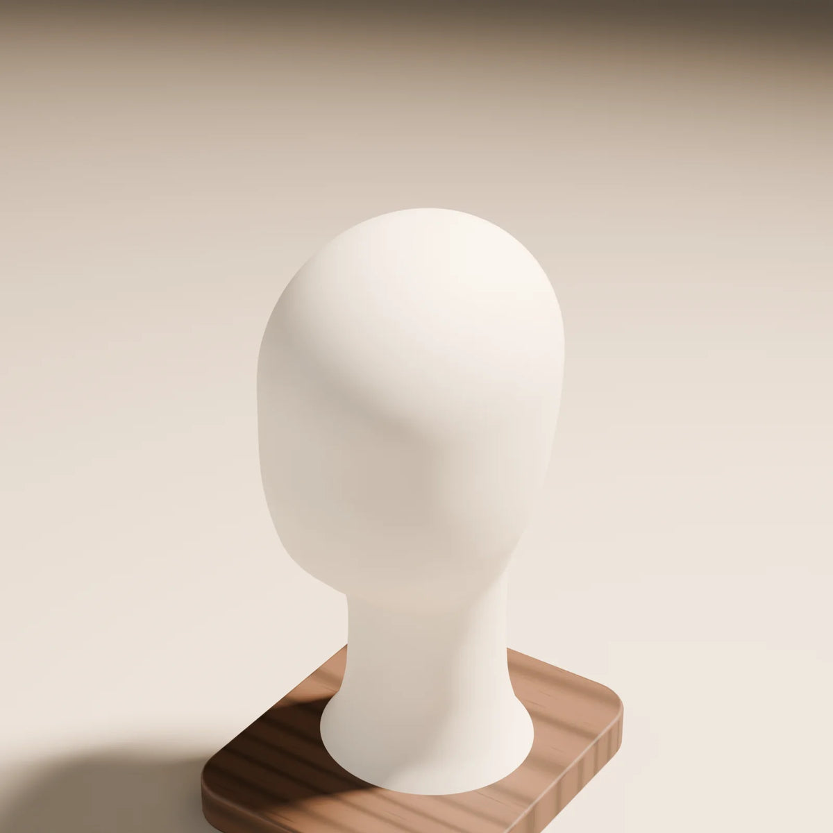 Display Head Form, close-up detail render