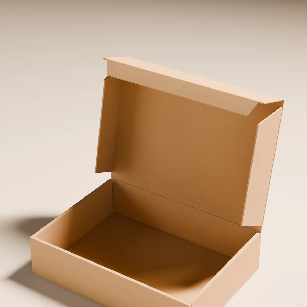 Mailer Box, close-up detail render