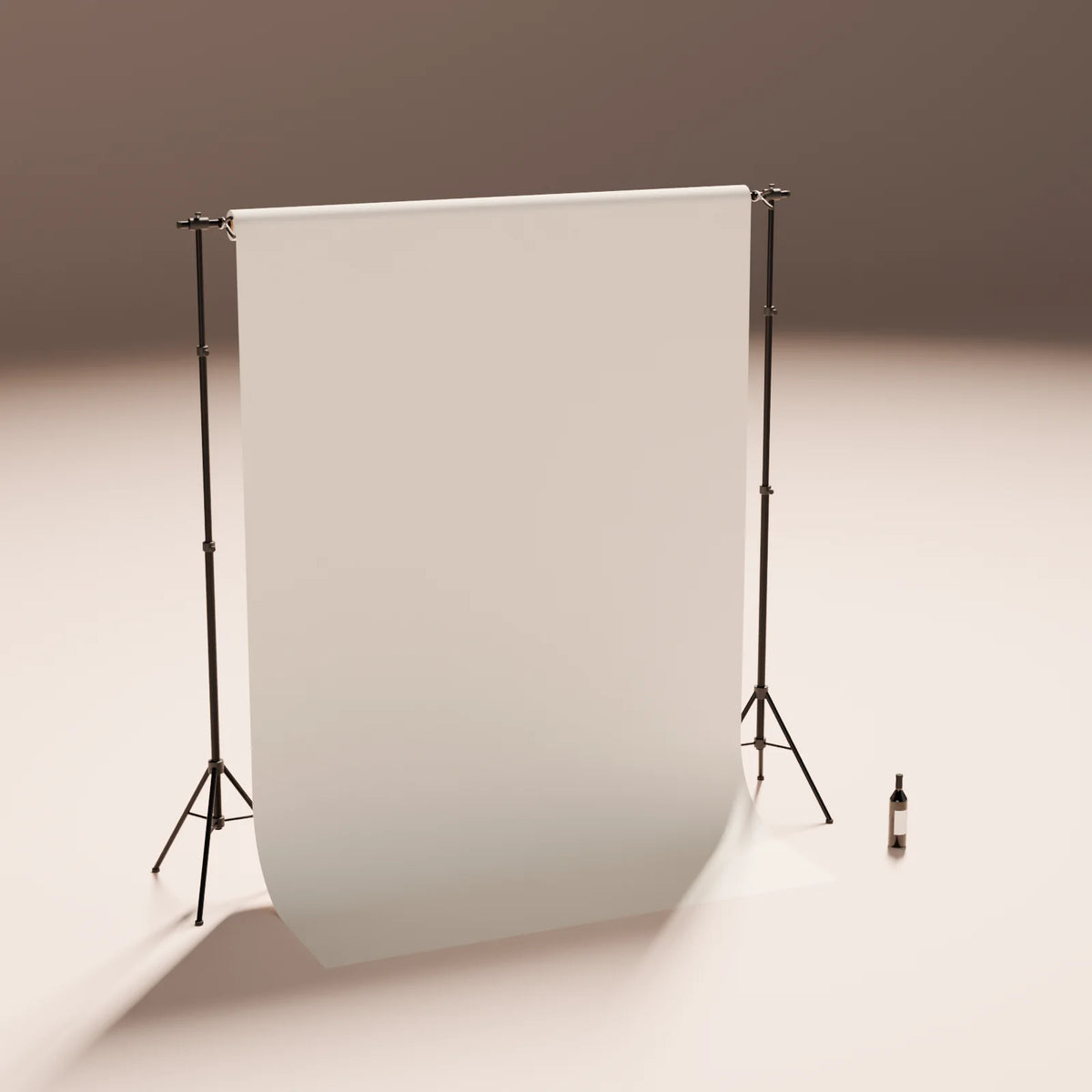 Paper Roll Backdrop styled in a Still Studio set with the wine bottle (sold separately)