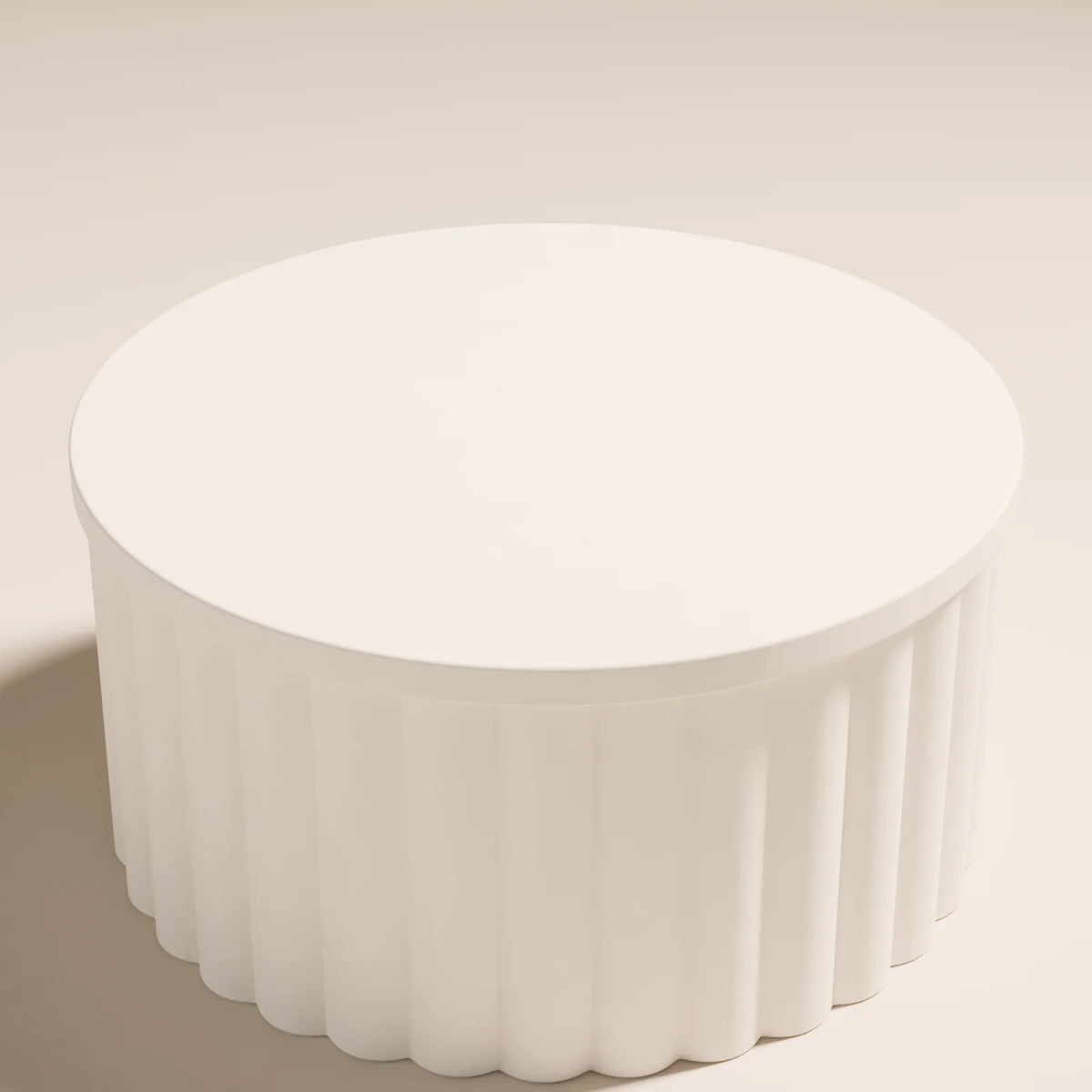 Ribbed Podium, close-up detail render