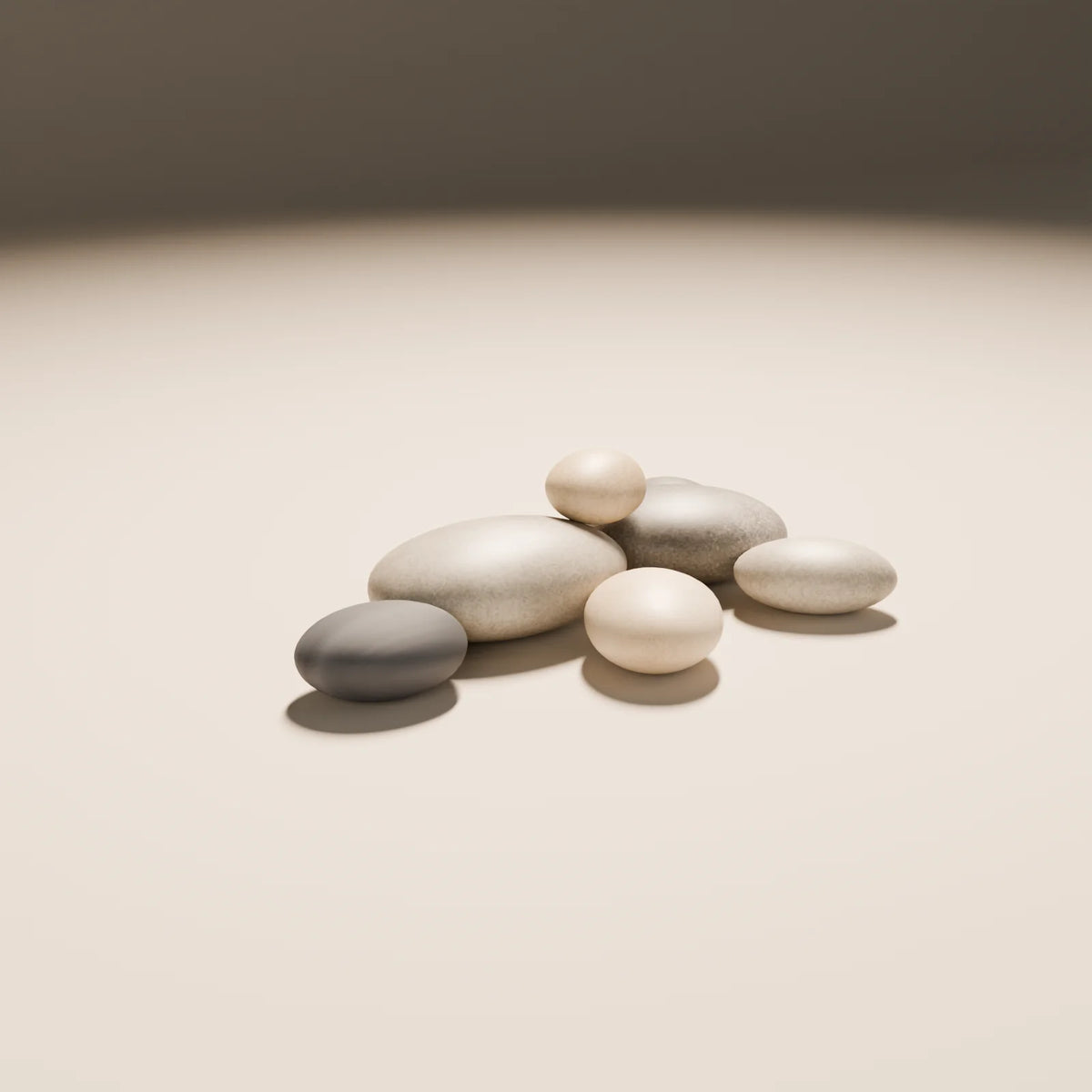 River Stones 3D model