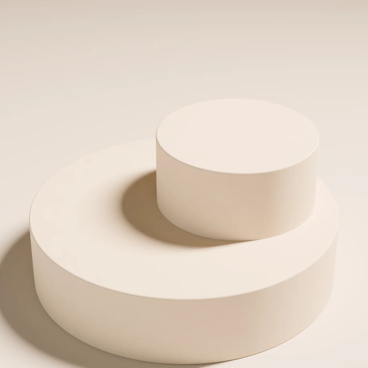 Stepped Round Podium, close-up detail render