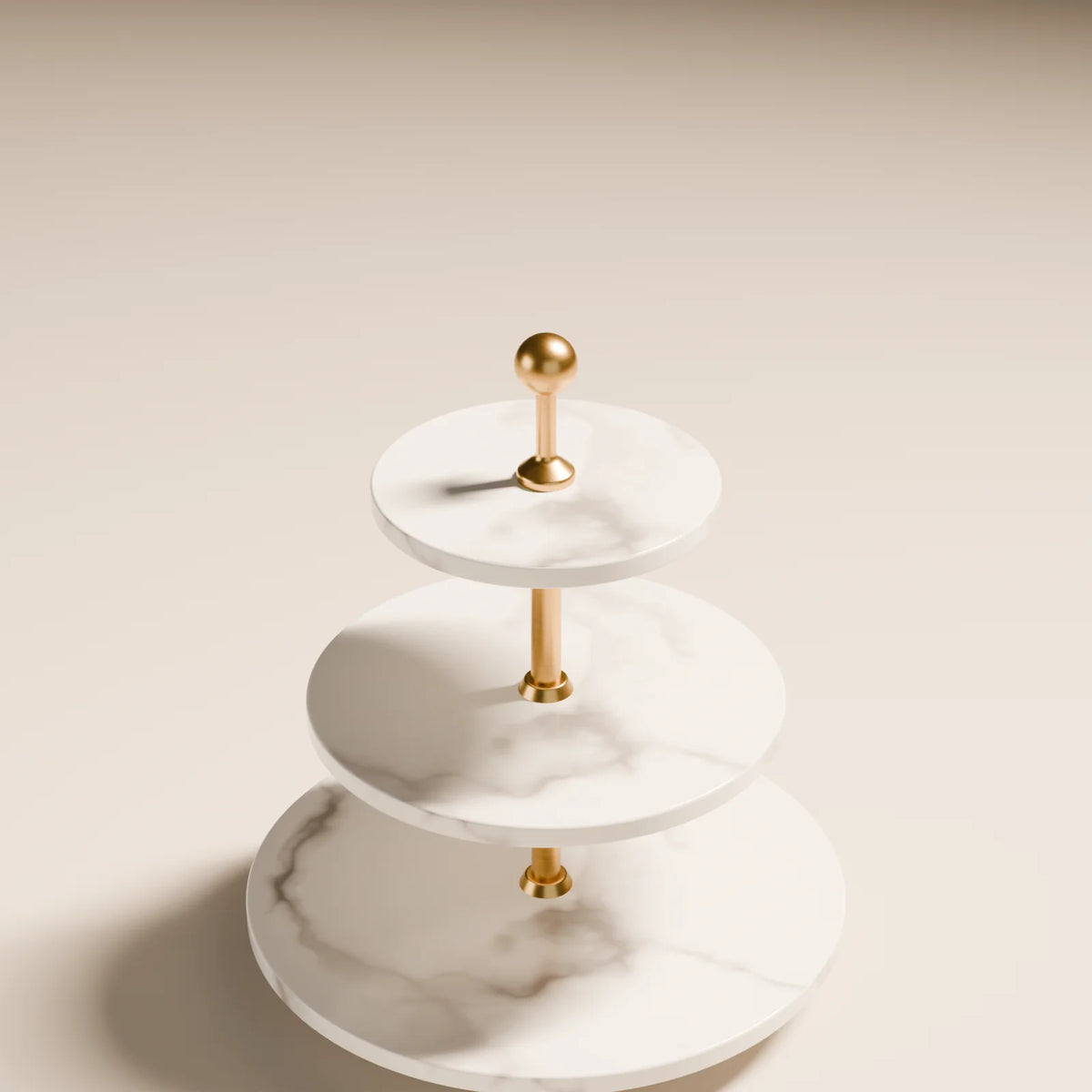 Tiered Display Stand, close-up detail render